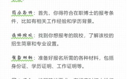 在职考博需满足哪些硬性条件？