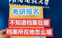 往届生考研报名档案所在地怎么填？