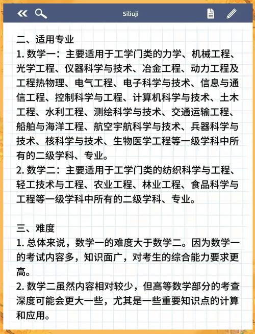 数一数二有何区别?考研数学该选哪个?-图1 数一数二有何区别?考研数学该选哪个?-图1