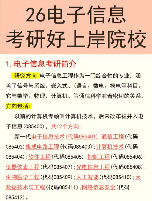 电子信息工程考研方向该怎么选?-图1 电子信息工程考研方向该怎么选?-图1