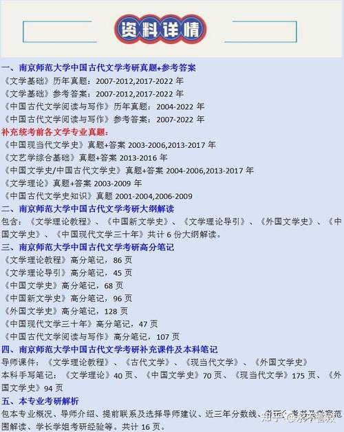 南师大古代文学考研，如何高效备考？-图3
