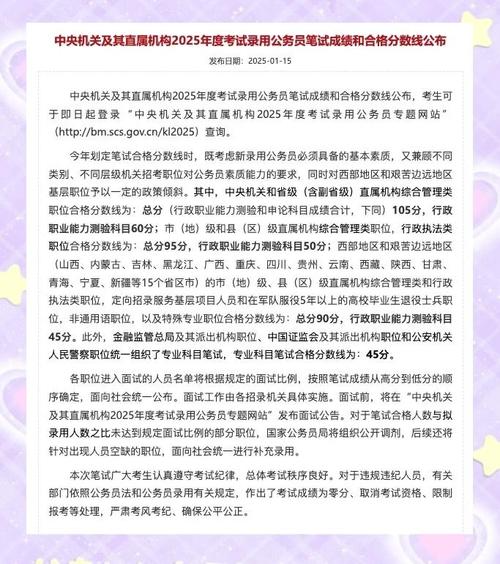 2025楚雄国考成绩何时公布?-图1 2025楚雄国考成绩何时公布?-图1