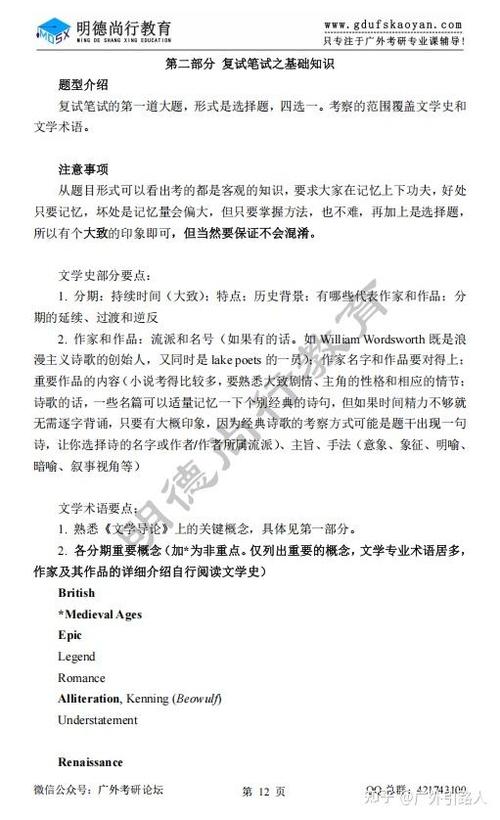 广外英语文学考博题有何特点？-图1