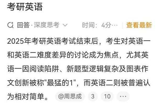 2025考研英语一难度究竟如何?-图1 2025考研英语一难度究竟如何?-图1