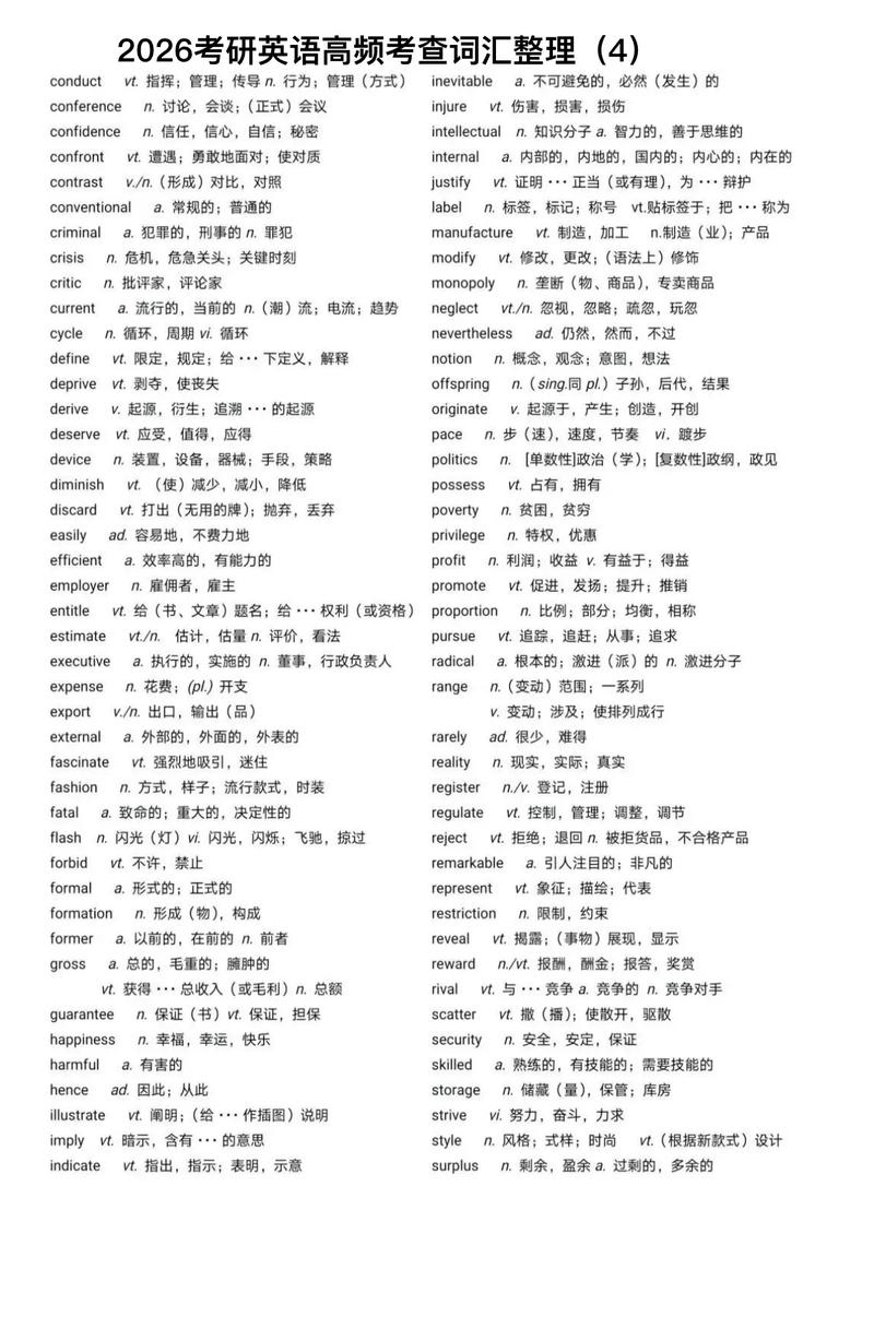 考研英语词汇词以类记效果如何？-图1