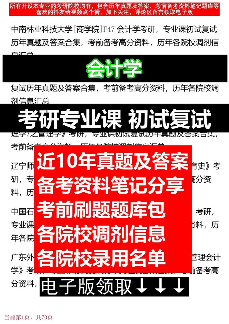 会计学考研专业课资料哪找？-图2