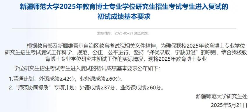 新疆2025考博分数线-图2