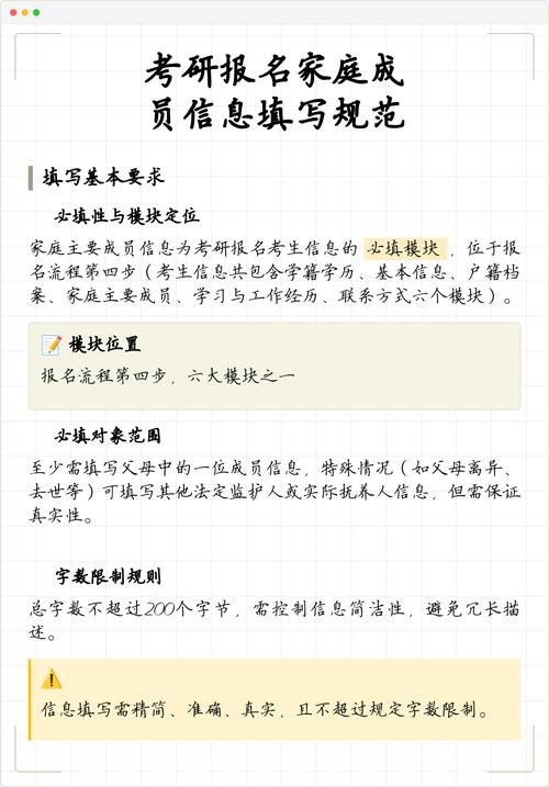 考研报名家庭成员工作信息如何填写？-图1