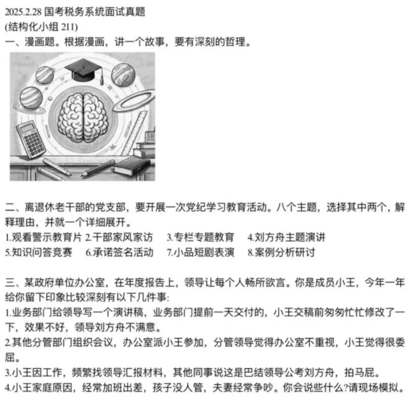 28国税国考面试考什么？-图1