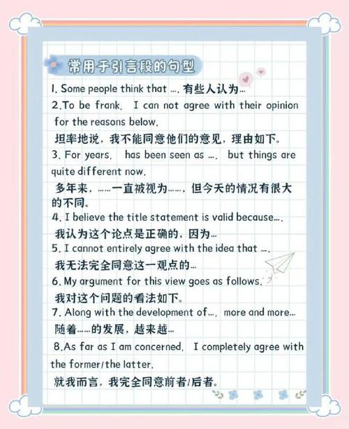 考研复试英语万能句式-图2