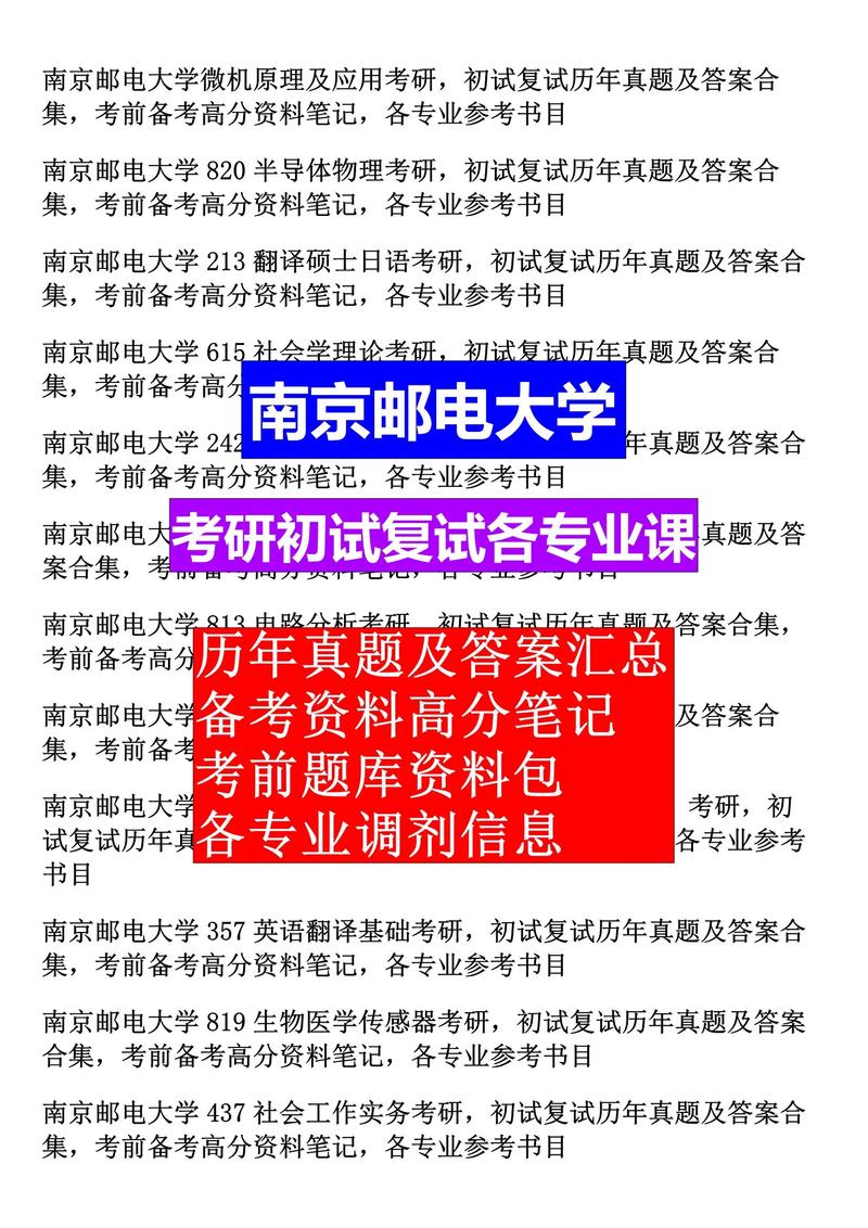 南邮新传考研考什么？怎么准备？-图1