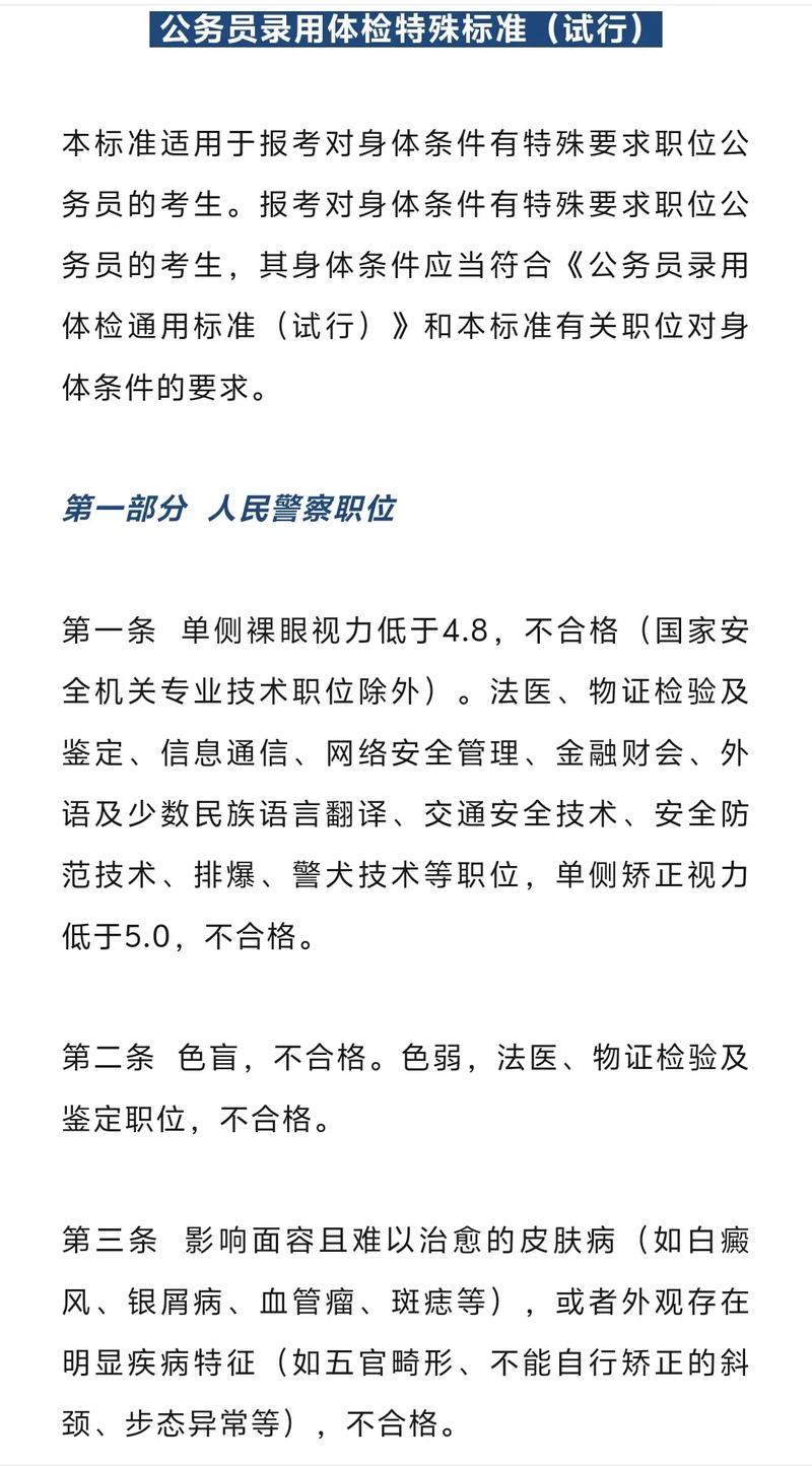 2025国考警察体检标准有哪些变化?-图2 2025国考警察体检标准有哪些变化?-图2