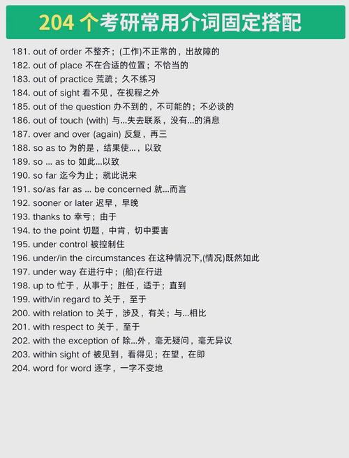 考研英语固定搭配有哪些常考考点？-图1